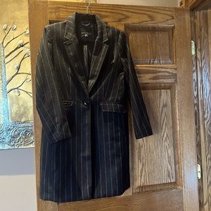 Banana Republic black Petite long coat